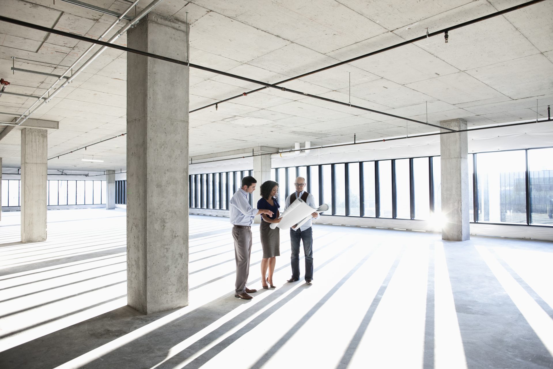Design and build commercial construction project with integrated planning and delivery